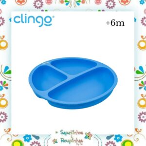 Clingo - Prato Infantil em Silicone com Divisórias - Imagem 7