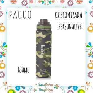 Pacco - Kit Garrafa Térmica, Alça e Capa Protetora com gravação a laser - Imagem 6