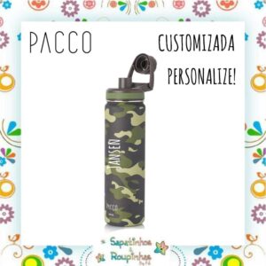Pacco - Kit Garrafa Térmica, Alça e Capa Protetora com gravação a laser - Imagem 12