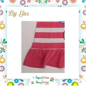 Bygus - Vestido Infantil Listrado Turma Da Mônica - Imagem 5