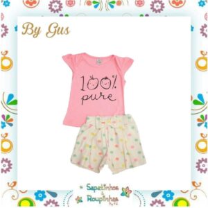 Bygus - Conjunto Infantil Bebê Estampa Poá - Imagem 3