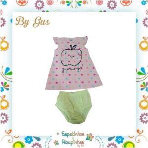 Bygus - Conjunto Vestido com Calcinha Cotton Yummy - Imagem 3