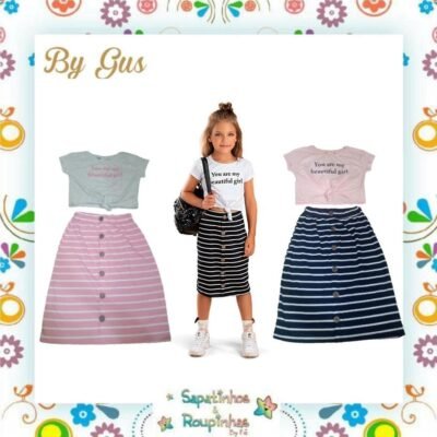 Bygus - Conjunto Blusa e Saia