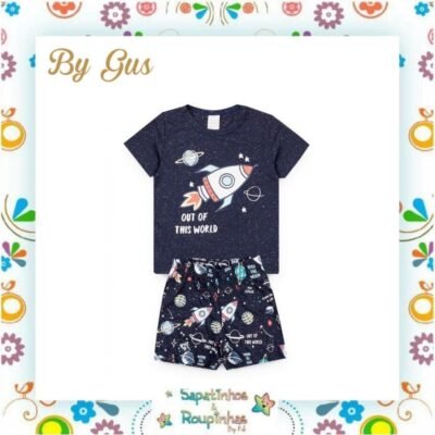 Bygus - Pijama Infantil Espaço