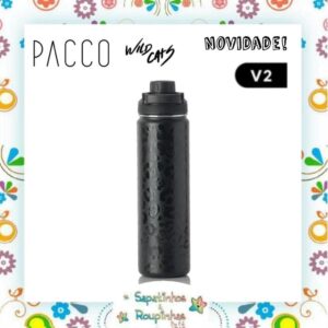 Pacco - Garrafa Térmica Leopard Preta com gravação a laser - Imagem 7