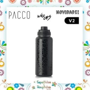 Pacco - Garrafa Térmica Leopard Preta com gravação a laser - Imagem 15