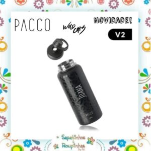 Pacco - Garrafa Térmica Leopard Preta com gravação a laser - Imagem 9