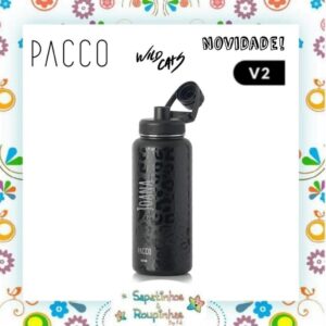 Pacco - Garrafa Térmica Leopard Preta com gravação a laser - Imagem 10