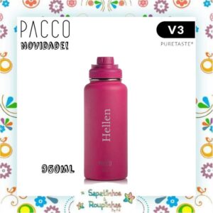 Pacco - Garrafa Térmica Hydra V3 Puretaste Fúcsia com gravação a laser - Imagem 9