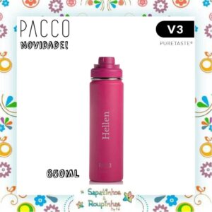 Pacco - Garrafa Térmica Hydra V3 Puretaste Fúcsia com gravação a laser - Imagem 4