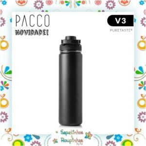 Pacco - Garrafa Térmica Hydra V3 Puretaste Preta com gravação a laser - Imagem 5