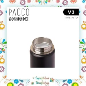Pacco - Garrafa Térmica Hydra V3 Puretaste Preta com gravação a laser - Imagem 19