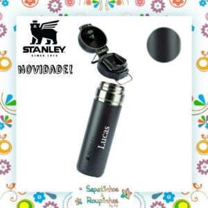 Stanley - Garrafa Térmica Quick Flip Charcoal 710ml com gravação a laser - Imagem 4