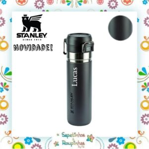 Stanley - Garrafa Térmica Quick Flip Charcoal 710ml com gravação a laser - Imagem 3