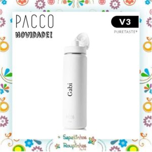Pacco - Garrafa Térmica Hydra V3 Puretaste Branca com gravação a laser - Imagem 11