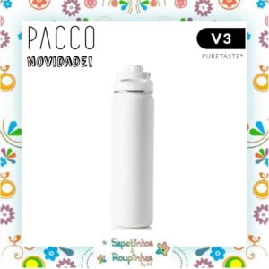 Pacco - Garrafa Térmica Hydra V3 Puretaste Branca com gravação a laser - Imagem 4