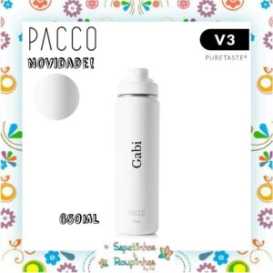Pacco - Garrafa Térmica Hydra V3 Puretaste Branca com gravação a laser - Imagem 6