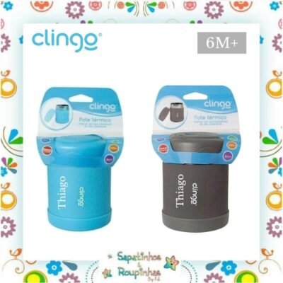 Clingo - Pote Térmico 330ml com gravação a laser