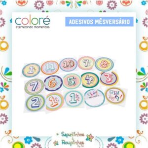 Coloré - Adesivos Mêsversário Colorido - Imagem 3