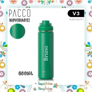 Pacco - Garrafa Térmica Hydra V3 Puretaste Grass com gravação a laser