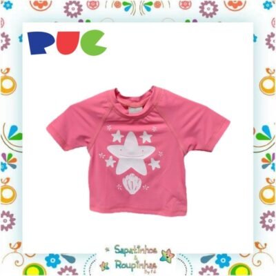 PUC - Camiseta Infantil de Praia Rosa