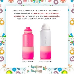 Pacco - Kit Garrafa Térmica White Snake Branca 950ml e Capa G alta Creme com gravação a laser - Imagem 13