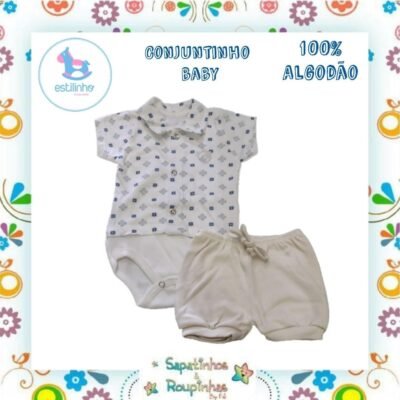 Estilinho - Conjunto Infantil Body e Shorts