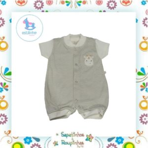 Estilinho - Macacão Infantil Manga Curta - Imagem 3