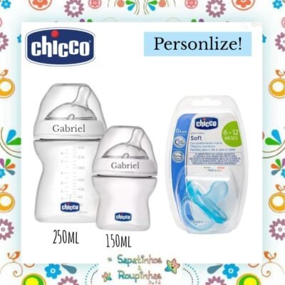 Chicco - Kit Amamentação com gravação a laser