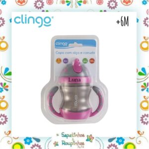 Clingo - Kit Alimentação Rosa com gravação a laser - Imagem 4