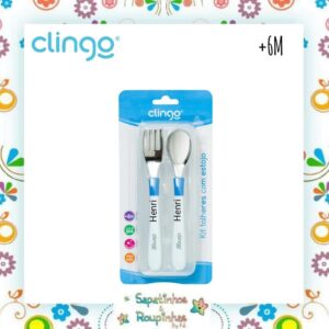 Clingo - Kit Alimentação Azul com gravação a laser - Imagem 4