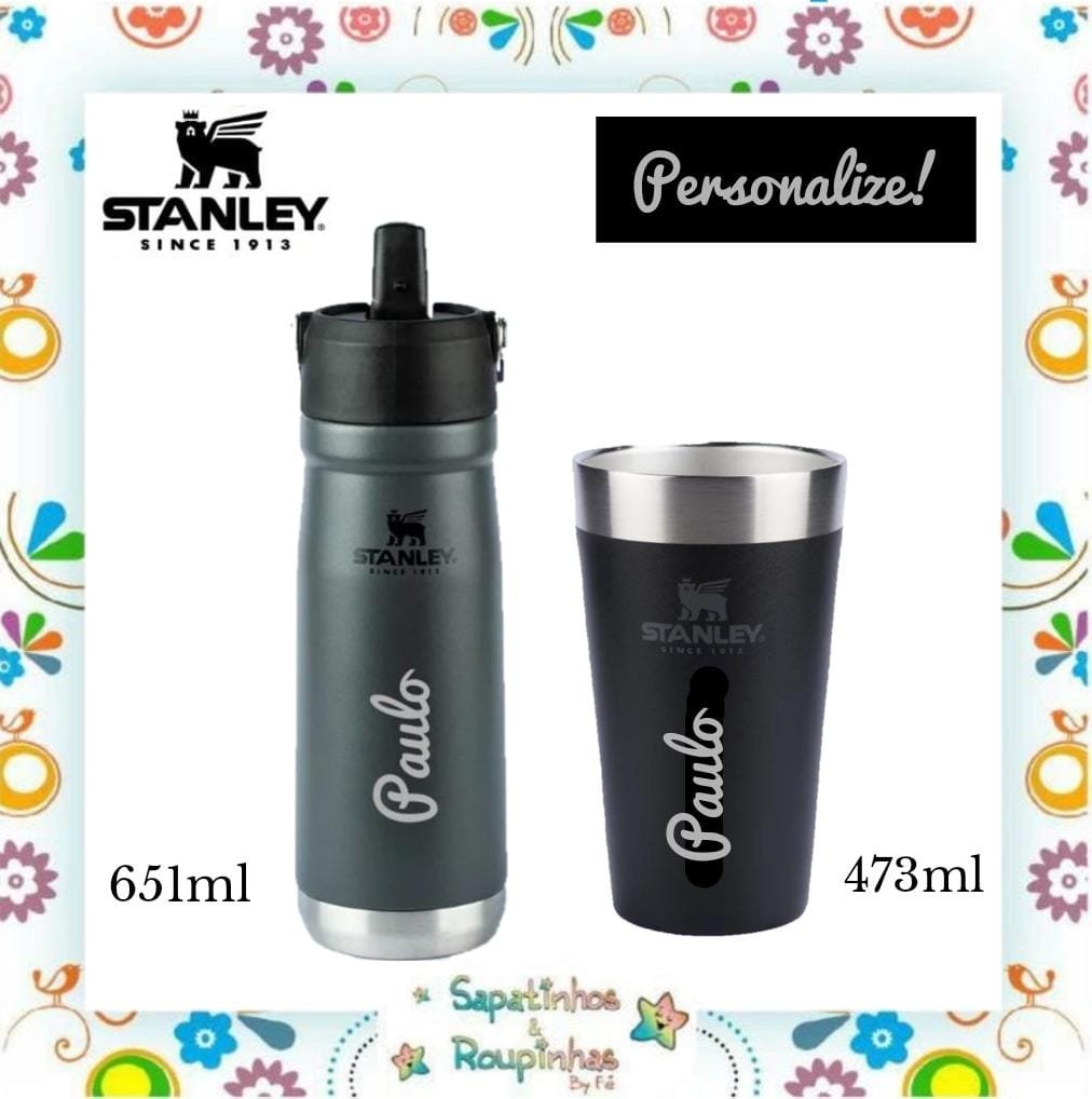 Stanley - Kit Garrafa Térmica e Copo Térmico S/Tampa com gravação a laser
