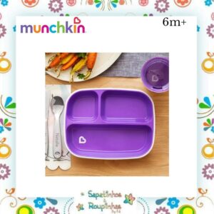 Munchkin - Kit alimentação Roxo com gravação a laser - Imagem 5