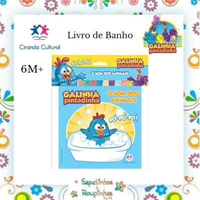 Ciranda Cultural - Livro de Banho Galinha Pintadinha o Som dos Animais 