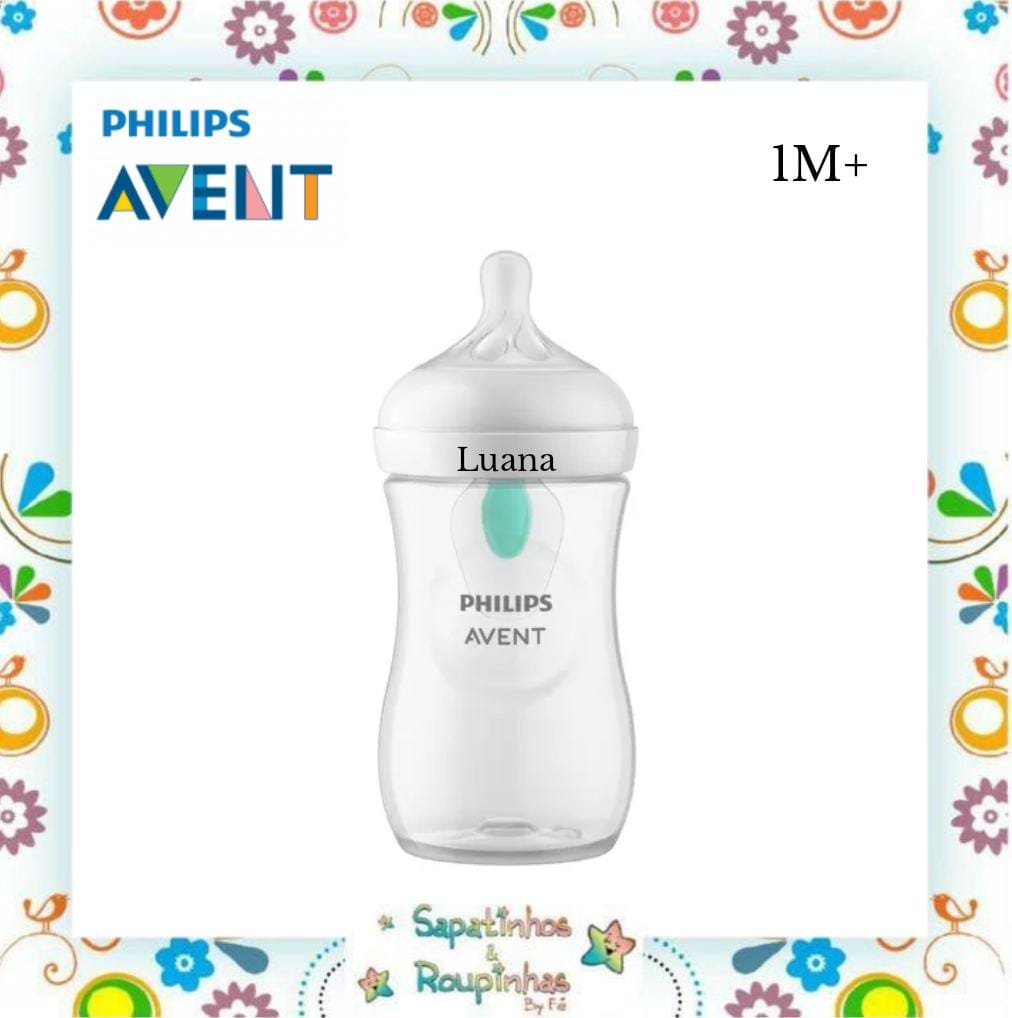 Philips Avent - Mamadeira Pétala 260ml AirFree com gravação a laser - Imagem 2