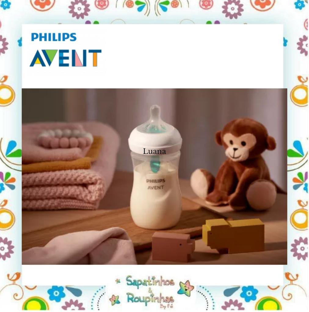 Philips Avent - Mamadeira Pétala 260ml AirFree com gravação a laser - Imagem 4