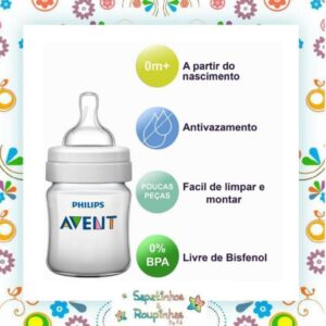 Philips Avent - Mamadeira Classic 125ml com gravação a laser - Imagem 3
