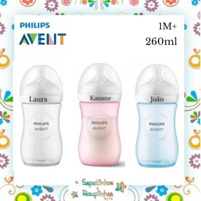 Philips Avent - Mamadeira Pétala 3.0 260ml com gravação a laser 