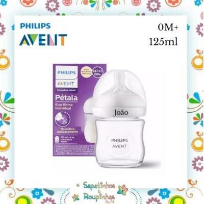 Philips Avent - Mamadeira Pétala 3.0 125ml com gravação a laser 