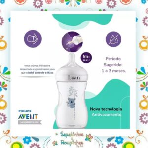 Philips Avent - Mamadeira Pétala 3.0 Coala 260ml com gravação a laser - Imagem 5