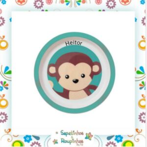 Buba- Kit Refeição Macaquinho com gravação a laser - Imagem 10