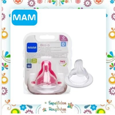 MAM - Bico Unitário Mamadeira 0 Ortodôntico Fluxo Super Lento 0 meses