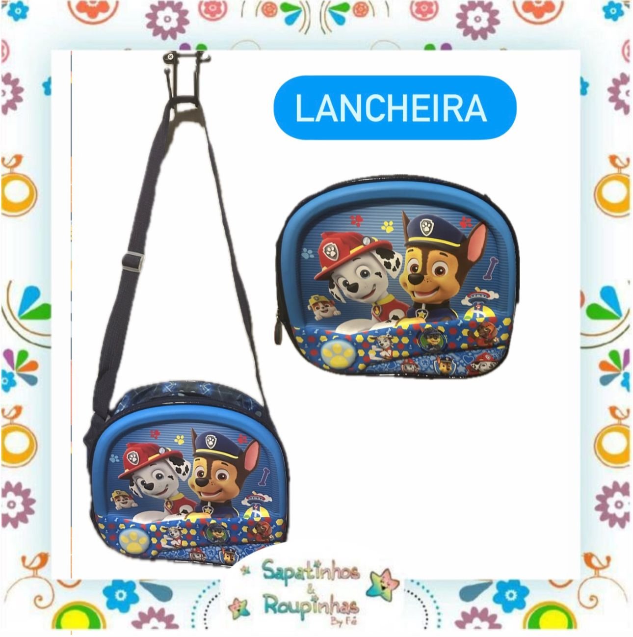 Kit 3 em 1 – Mochila de Rodinha + Lancheira + Estojo de Personagens - Imagem 9