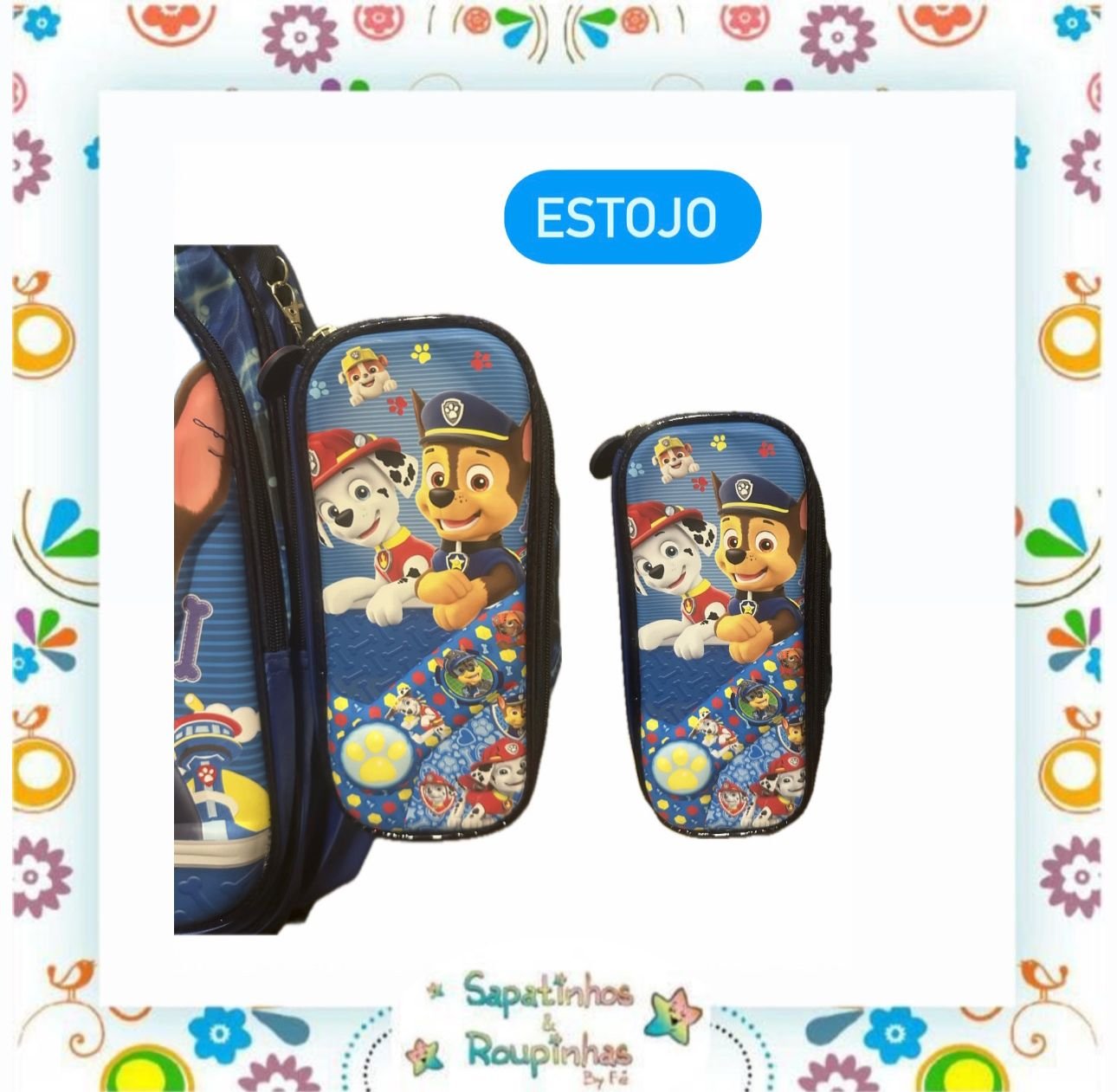Kit 3 em 1 – Mochila de Rodinha + Lancheira + Estojo de Personagens - Imagem 10