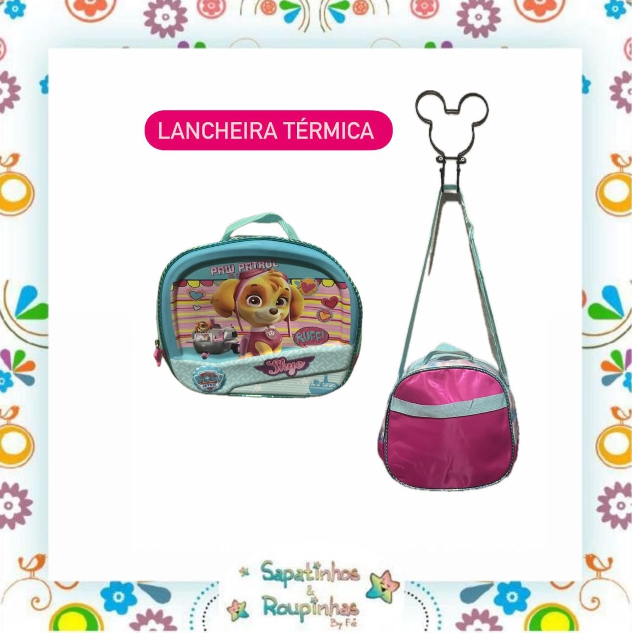 Kit 3 em 1 – Mochila de Rodinha + Lancheira + Estojo de Personagens - Imagem 4