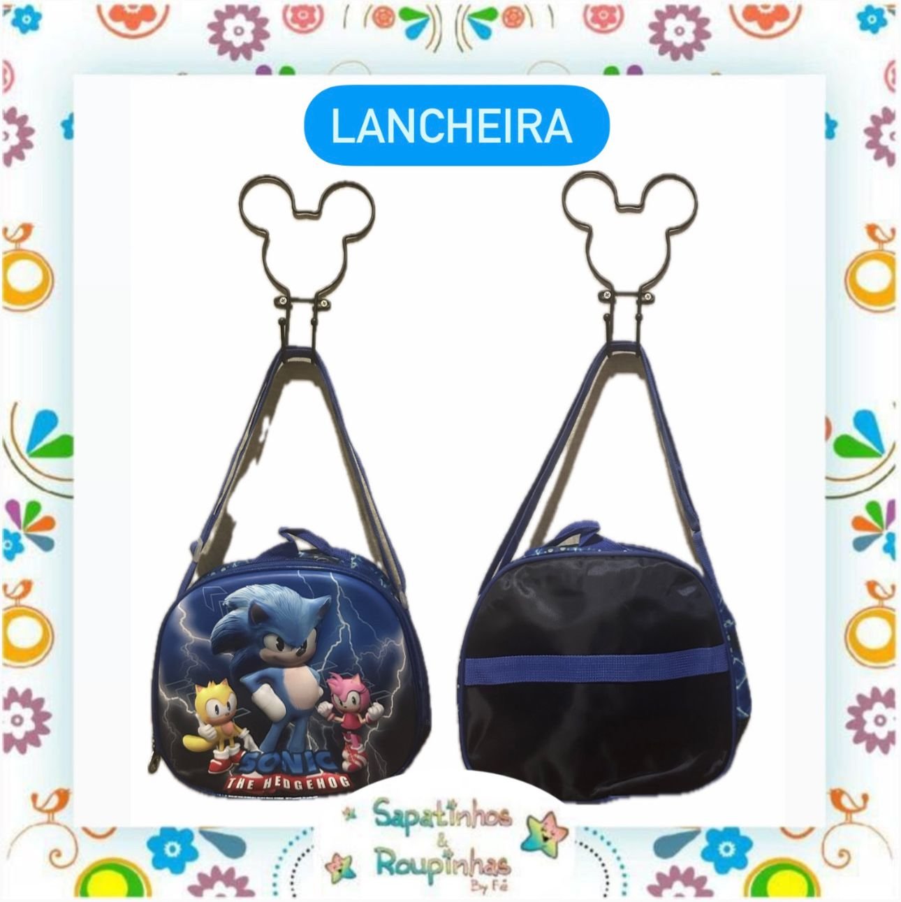 Kit 3 em 1 – Mochila de Rodinha + Lancheira + Estojo de Personagens - Imagem 20