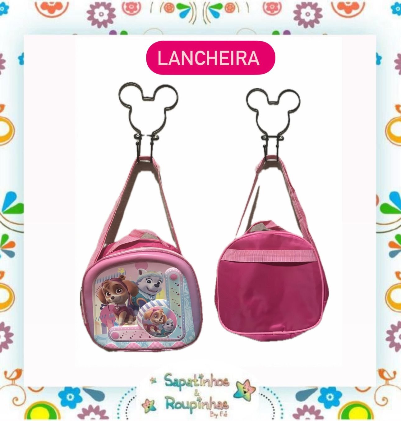 Kit 3 em 1 – Mochila de Rodinha + Lancheira + Estojo de Personagens - Imagem 26