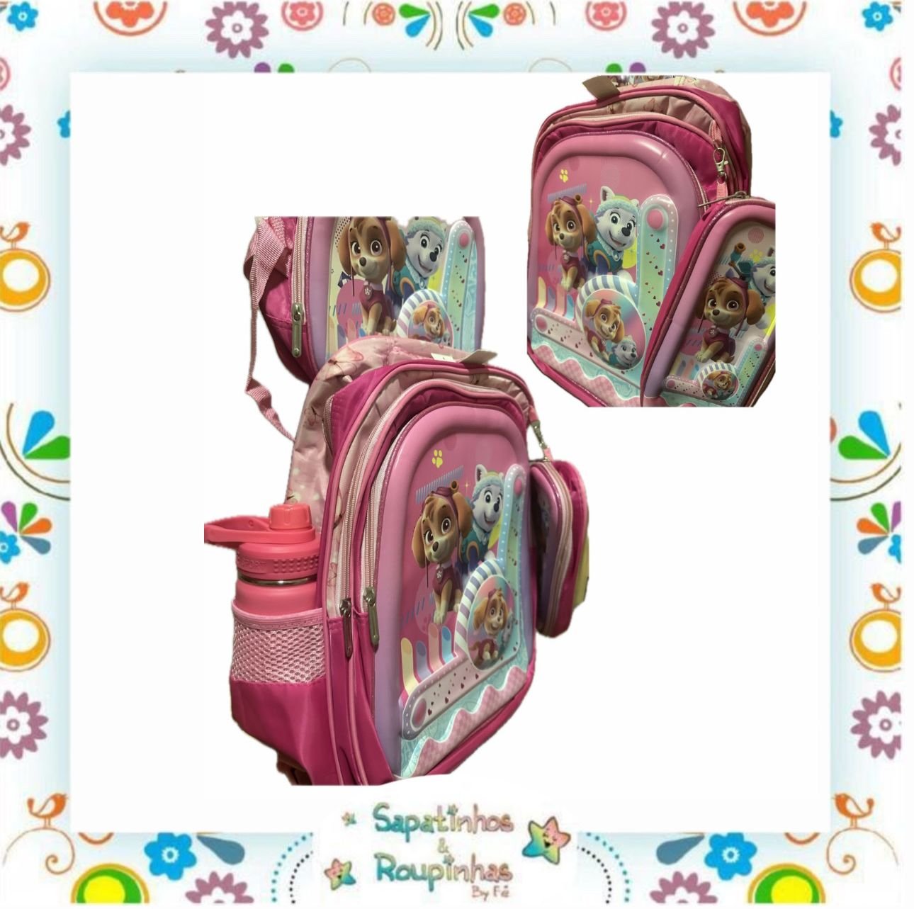 Kit 3 em 1 – Mochila de Rodinha + Lancheira + Estojo de Personagens - Imagem 28