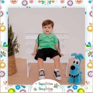 Kafca  Baby – Fantasia infantil Cebolinha - Turma da Mônica - Imagem 4