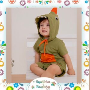 Kafca  Baby – Fantasia infantil Dino - Imagem 4